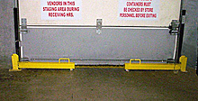 36" Folding Dock Door Protector Set - Yellow, Right & Left Sides