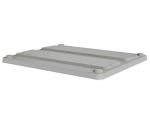 Lid, Box Pallet Container & KitBins - 48"W x 40"D x 3"H, Gray