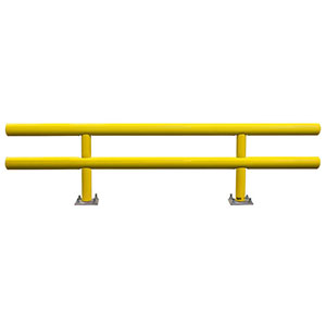 Pipe Guard Rail - Standard Double High - 36"H x 10' L