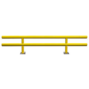 Pipe Guard Rail - Standard Double High - 36"H x 12' L