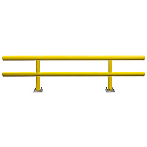 Pipe Guard Rail - Standard Double High - 42"H x 12' L