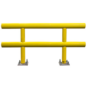 Pipe Guard Rail - Standard Double High - 42"H x 4' L