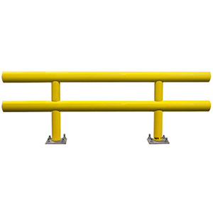 Pipe Guard Rail - Standard Double High - 36"H x 6' L