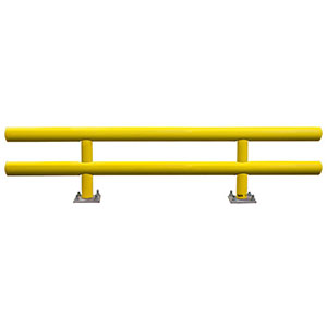 Pipe Guard Rail - Standard Double High - 27"H x 8' L
