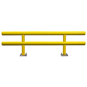 Pipe Guard Rail - Standard Double High - 36"H x 8' L