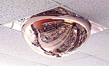 One-Piece T-Bar Drop-In Dome Panel - 22" Dome