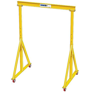Adjustable Steel Gantry Crane - 3 Ton Cap., 4' to 10' 6" Clear Span, 6' 10" to 12' Under Beam Ht., E-Series