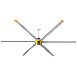 HVLS Ceiling Fan - Pre-wired with Speed Dial Controller - 12' Diameter