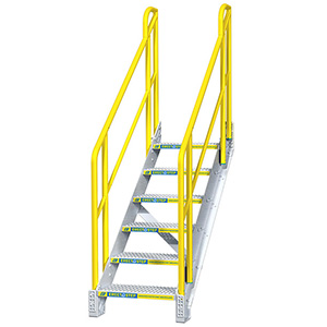Modular Stairs - 6 Step, 32"W x 54"D, Stacking Base