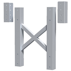 Modular Tower Support - 4 Step, 26"W x 4"D, Stacking Extension