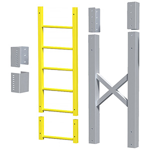 Modular Ladder - 6 Step, 33"W x 11"D, Stacking Extension