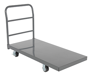 Steel Deck Platform Truck - 24"W x 48"L, 4" x 2" MOR Casters