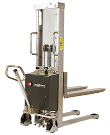 Stainless Steel Stacker - 80" Lift Height, Electric Lift