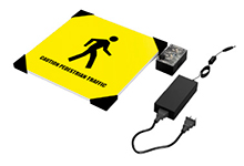 Double-Sided 12" Interactive LED Safety Sign
