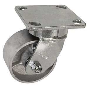 F Series Swivel Caster - 4" x 2" Cast Iron Wheel - 800 lb. Cap.