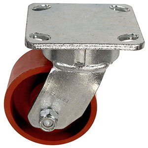 F Series Swivel Caster - 4" x 2" Ductile Steel Wheel - 1,500 lb. Cap.
