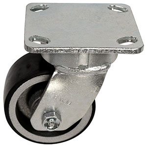 F Series Swivel Caster - 4" x 2" Urethane on Iron Wheel - 700 lb. Cap.