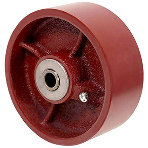 Ductile Steel Wheel, 5" x 2", 2000 lb. cap. for 1/2" dia. axle & 2-3/16" hub length