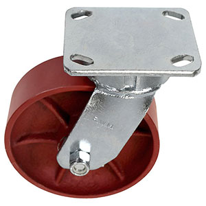 F Series Swivel Caster - 6" x 2" Ductile Steel Wheel - 2,000 lb. Cap.