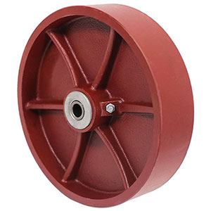 Ductile Steel Wheel, 8" x 2", 2000 lb. cap. for 1/2" dia. axle & 2-3/16" hub length
