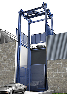 Mechanical Vertical Lift, Series F - up to 30,000 lbs. cap. and 400 fpm