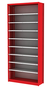 Small Parts Shelving - 38"W x 12"D x 84"H, 8 Adjustable Shelves