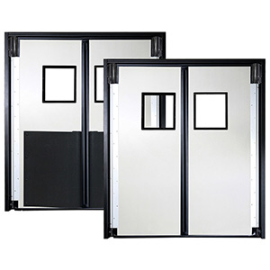 Impact Door - Semi-Flexible, Insulated, 9' x 8', Bi-Parting Panel
