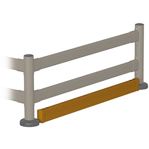 Floor Level Flexible Barrier - 106" L