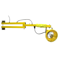 Double-Strut Flex-Arm Work Light - 60" Arm, Polycarbonate Lamp Head w/ LED Bulb