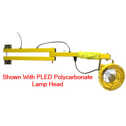 Double-Strut Flex-Arm Work Light - 40" Arm, Polycarbonate Lamp Head w/ LED Module