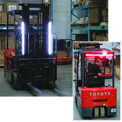 Front and Back Mounted Forklift Safety Light System