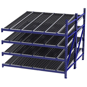 Roller Rack Adder - 8'W x 8'D x 7'H, 4 Levels with 1.6" Dia. Wheel Bed