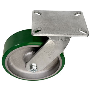 G Series Swivel Caster - 8" x 3" Urethane on Iron Wheel - 2,500 lb. Cap.