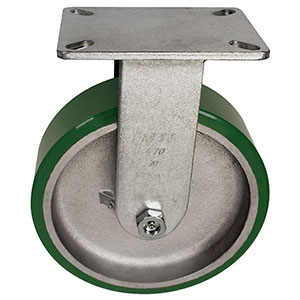 G Series Rigid Caster - 8" x 3" Urethane on Iron Wheel - 2,500 lb. Cap.