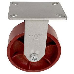 G Series Rigid Caster - 8" x 3" Ductile Steel Wheel - 6,000 lb. Cap.