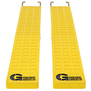 Anti-Slip Rubber Forklift Tine Covers - 5"W x 72"L