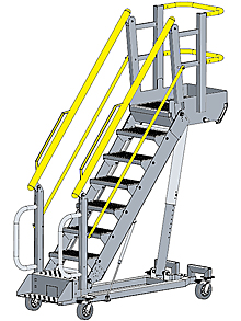 Self-Leveling Work Platform - 6 Sq.Ft., 86"H Max. Deck