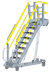 Self-Leveling Work Platform - 6 Sq.Ft., 96"H Max. Deck