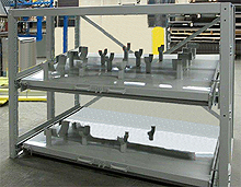Medium-Duty Glide-Out Storage, 2 Shelf - 1,000 lb. Cap., 48" H x 24" D x 24" W, 100% Drawer Extension