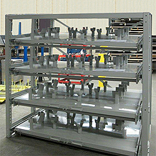 Medium-Duty Glide-Out Storage, 4 Shelf - 1,000 lb. Cap., 84" H x 60" D x 72" W, 100% Drawer Extension