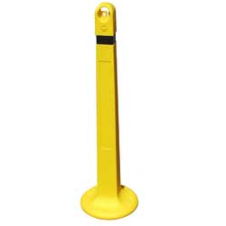 Guard Post w/Cap - 48" H, Yellow, Set of 2