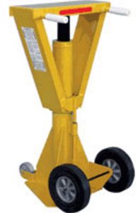 Stabilizing Trailer Jack - Beam Top Plate, Hydraulic Lift