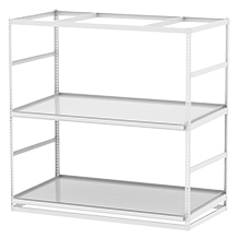 Horticultural Shelving with Trough Shelf - 2 levels, 96"W x 48"D x 96"H