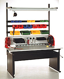 Heavy Duty Modular Maintenance Workbench, 68w x 33d x 29 to 36h