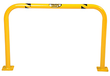 Steel Machinery Guard - Yellow - 36"W x 24"H, 2" diameter
