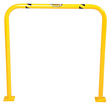 Steel Machinery Guard - Yellow - 36"W x 36"H, 2" diameter