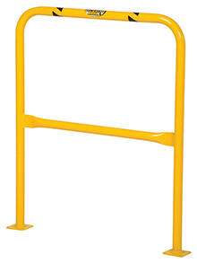 Steel Machinery Guard - Yellow - 36"W x 42"H, 2" diameter