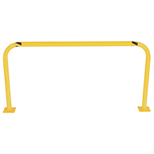 Steel Machinery Guard - Yellow - 48"W x 24"H, 2" diameter