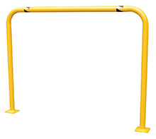 Steel Machinery Guard - Yellow - 48"W x 36"H, 2" diameter