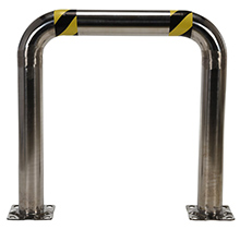 Stainless Steel Machinery Guard - 36"W x 36"H, 4" diameter